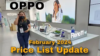 OPPO Price List Update February 2024 / Oppo Reno 11 Series  / Oppo A Series