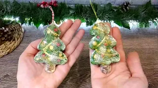 CHRISTMAS TREE ornaments. EASY crafts/ЁЛОЧНЫЕ ИГРУШКИ своими руками БЫСТРО и ПРОСТО.