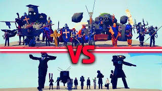 CAMERAMAN TEAM vs MEGA SPOOKY TEAM - Totally Accurate Battle Simulator | TABS