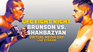 UFC Fight Night Derek Brunson vs Edmen Shahbazyan Virtual Media Day Live Stream - MMA Fighting