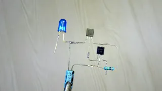 Led Blinking Using Transistor BC547 and BC557