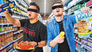 You TOUCH, You COOK IT COOKOFF! Blindfold Shopping Challenge