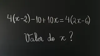 EQUAÇÃO DO 1º GRAU | VALOR DO X? | Professora Angela Matemática