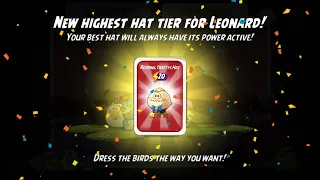 Swift ab2 angry birds 2 tweetys hat flapper adventure Leonard hat level 7 completed using 4 birds