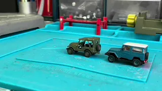 Micro 1/87 scale RC car Jeep Willys