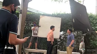 ABOT  KAMAY NA PANGARAP - BEHIND THE SCENE - A scene with Chuckie Dreyfus and Richard Yap