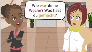 Deutsch lernen A1 | Das habe ich in meinen Ferien gemacht. | Perfekt üben | @hallodeutschschule