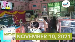 Balitang Bicolandia: November 10, 2021