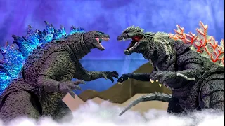 Legendary Godzilla vs Godzilla Ultima an Epic Battle Stop Motion