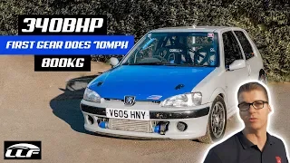 HARRY'S CRAZY! 340BHP PEUGEOT 106 TURBO