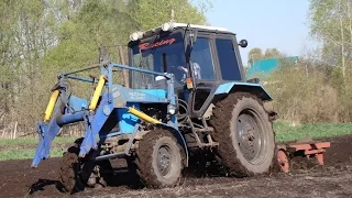 MTZ-82 turbo plowing the garden (part 1) /// МТЗ-82 турбо вспашка огорода (часть 1)