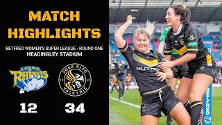 HIGHLIGHTS | Leeds Rhinos 12-34 York Valkyrie | Betfred Women's Super League Round One | 9/4/23