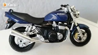miniatura moto suzuki gsx 1400 escala 1/32 8cm (bandit)