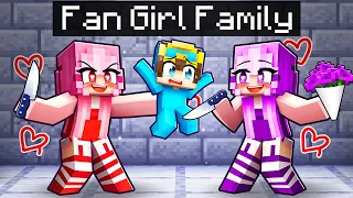 Adopted By CRAZY FAN GIRLS In Minecraft!