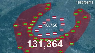 Battle of Vienna 1683 in 50 seconds using Google Earth