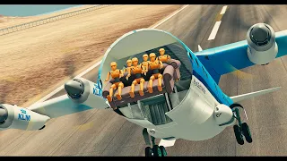 Plane Crashes With Dummies 3 - BeamNg Drive