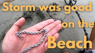 Metal Detecting the Beach with the XP Deus 2.  Tropical Storm Colin uncovered stuff!