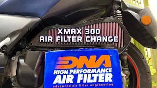 Changing Air Filter on my XMAX 300 | DNA Air Filter