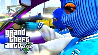 GTA 5 ONLINE -  BOYZ N THE HOOD! BLOODS VS CRIPS 🔴🔵