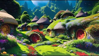 Relax in The Shire, Hobbit House Village Ambience, Relaxing Nature Sounds, ASMR Ambience  #hobbit