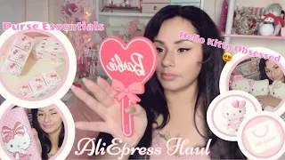 #AliExpress Haul 💝 Hello Kitty Cuteness Overload 😍 Purse Essentials  & More #HelloKitty Finds!