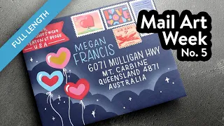 🔴 LIVE REPLAY - Mail Art Week! Envelope No. 5 - Postage Stamp Inspired