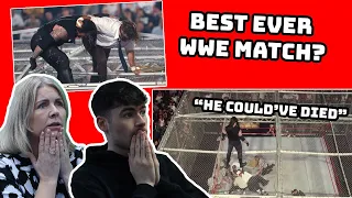 BRITISH FAMILY REACTS! First Time Watching WWE! Undertaker vs Mick Foley - Hell in a Cell Match!