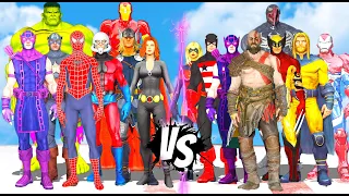 KRATOS & DARK AVENGERS VS AVENGERS MARVEL COMICS - SUPERHEROES BATTLE