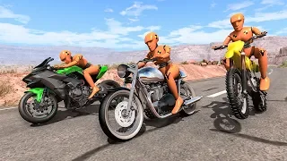 Motorbike Crashes #8 - BeamNG DRIVE | SmashChan