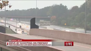 Drive-by shooting causes accident on I-270 W