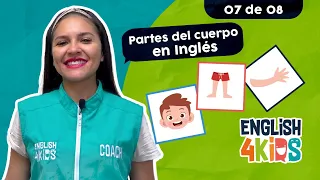 CLASE 07: Aprender partes del cuerpo y la cara inglés (Para niños)