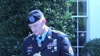 Staff Sgt. Ty Carter talks about the Medal of Honor