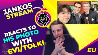 G2 Jankos Reacts to His Photo With HRT Evi 👀