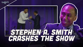 Stephen A. Smith SURPRISES Giannis Antetokounmpo on Thanalysis Live.