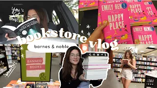 come book shopping with me at barnes and noble + book haul ☁️📖