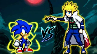 Must Watch | Sonic Chaos OP VS Yellow Flash Minato OP in Jump Force Mugen | Battle of Speed