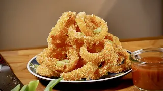 Recipe for crispy ONION RINGS!