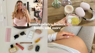 A cozy home vlog // baby shower, home renovations, baby sis haul, etc