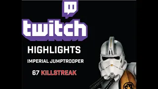 Star Wars Battlefront 2 Aerial/Jet Trooper 67 Killstreak Gameplay (Scarif)