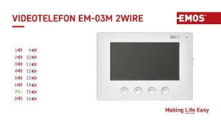 Videotelefon EM-03M 2WIRE | EMOS