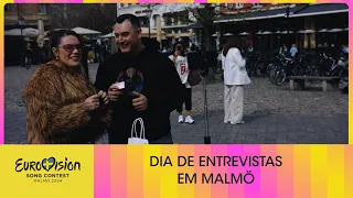 #Eurovision2024: dia de entrevistas em Malmö