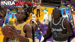G.O.A.T KOBE BRYANT And SHAQUILLE O’NEAL Gameplay! - LEGENDARY DUO Reunites - NBA 2K MOBILE