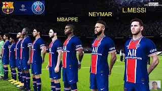 Lionel Messi going to PSG ? | new MNM (Messi, Neymar, Mbappe) | Barcelona vs PSG | PES 2021 Gameplay