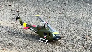 Flying My Fly Wing RC Scale UH-1 Huey Helicopter