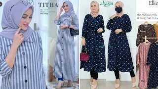 35 Model Tunik Dan Long Tunik Terbaru Harga Terjangkau Cocok Dipakai Untuk ke Segala Acara