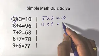 Simple Math Quiz Solve #viral #video