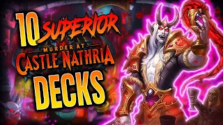 10 SUPERIOR Murder at Castle Nathria Decks to Play Day One | Standard Hearthstone