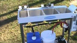 Large Portable Concession Sink. Hand Washing