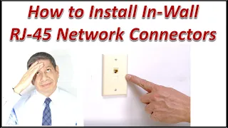 Installing an RJ-45 Network Wall Outlet & Keystone Connector