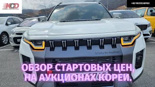 Обзор стартовых цен на аукционах Кореи. Ssangyong Torres. Hyundai Staria. Hyundai Nexo.Kia Bongo EV.